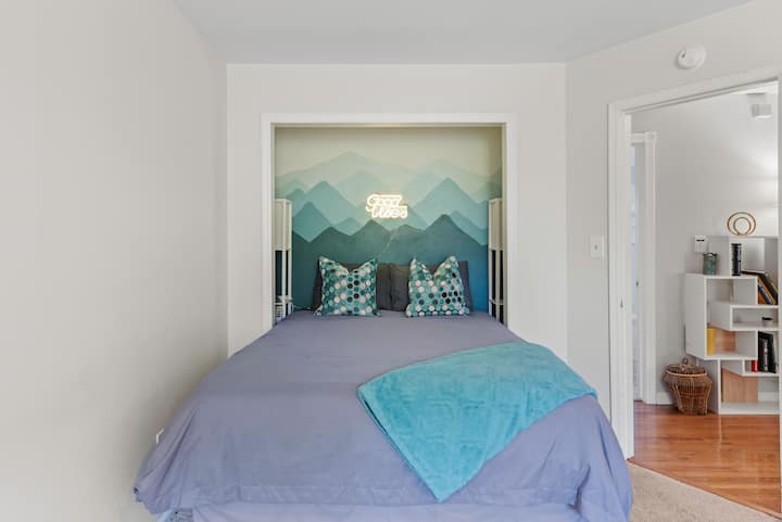 El dormitorio 3 cuenta con una cama matrimonial y dos camas individuales individuales.