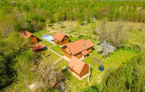 Lovely home in Brezik with outdoor swimming pool