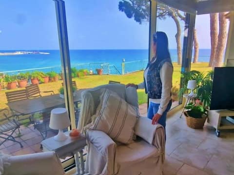 Beautiful house on the edge of a cliff