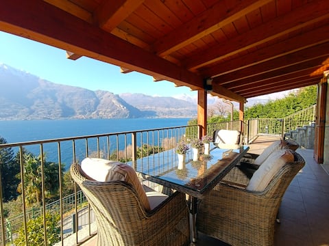 Breathtaking view of Lake Como from the terrace