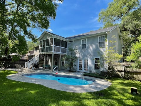 Poolside Paradise Getaway - North Charleston Gem