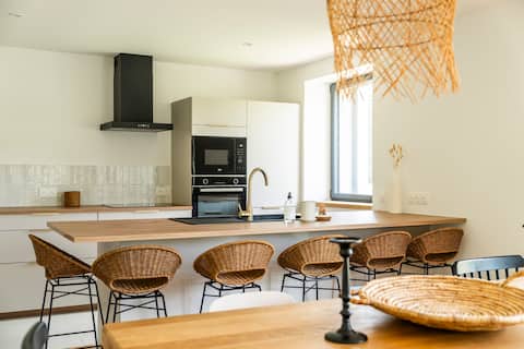 Exceptional flat immersed in nature