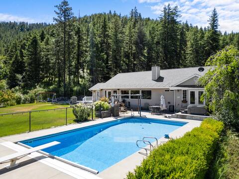 Serene Country Home with Pool and Hot Tub