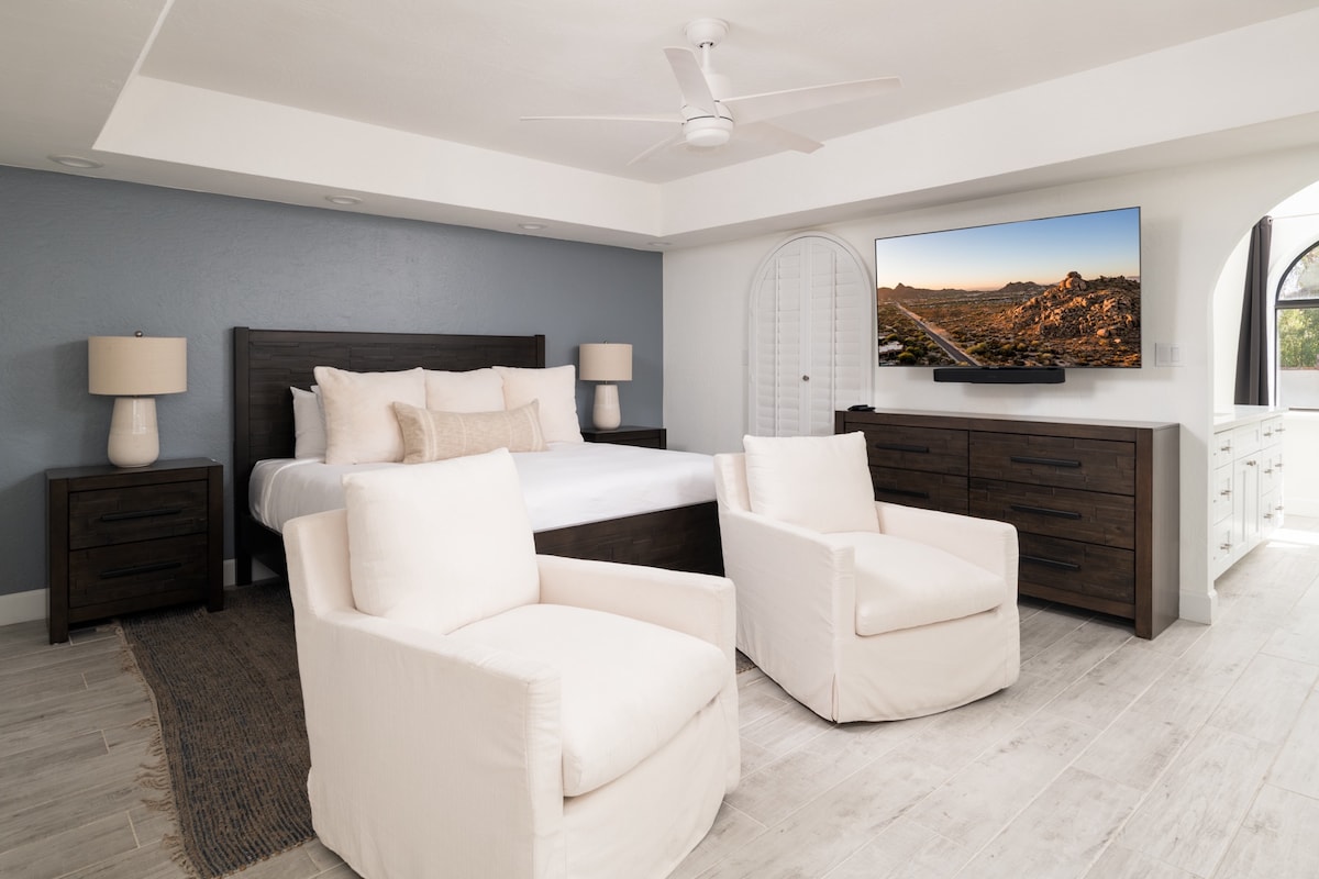 Dormitorio principal, cama tamaño king