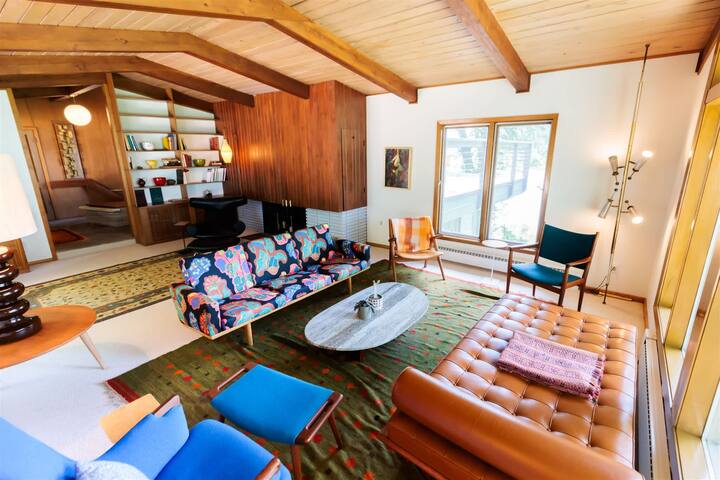 The Yellow Door | Mid-Century Lake Haven | Wayzata gallery image 2