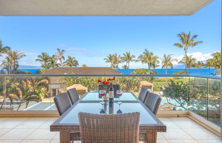 8br With Two Oceanfront Balconies And Private Bbq - Hawái