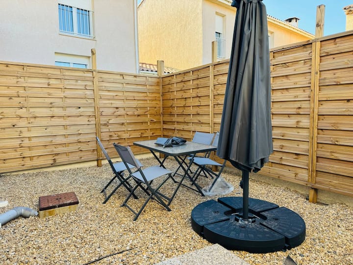 Studio Moderne Avec Jardin Privé à Valras Plage - Valras-Plage