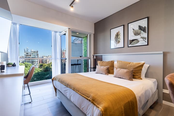 Kitnet em Palermo com vista para o parque