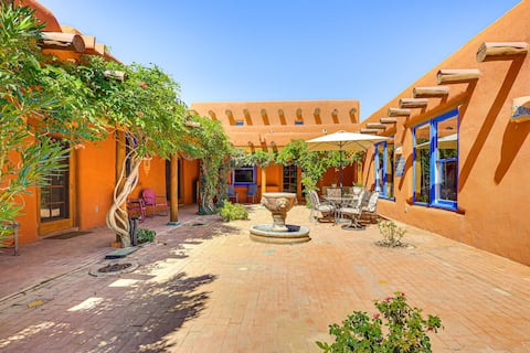 Las Cruces Santa Fe-Style Adobe Home on 6 Acres!