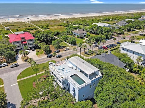 9BR Ocean View, Elevator, Rooftop Pool &Pickleball
