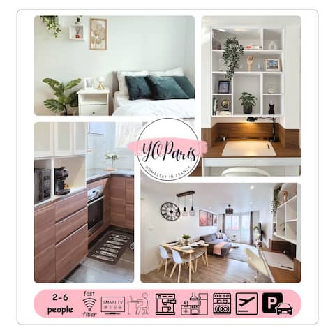 Entire 60M2 Apartment - Close to Paris - 2min RERB