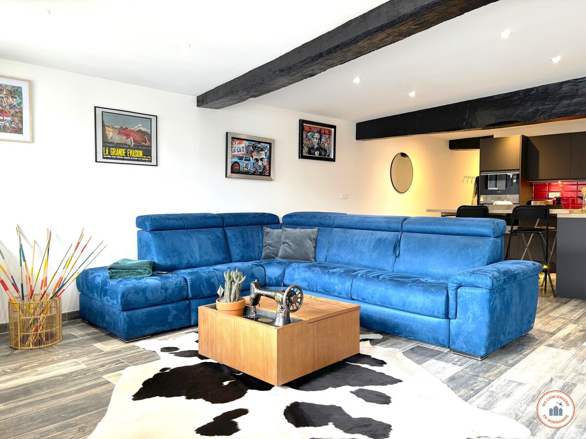 Top Airbnb: Olympus - Foosball - Cinema - Parking à C.H.U.R. / Place Saint Marc / Martainville / Croix De Pierre / Saint Nicaise