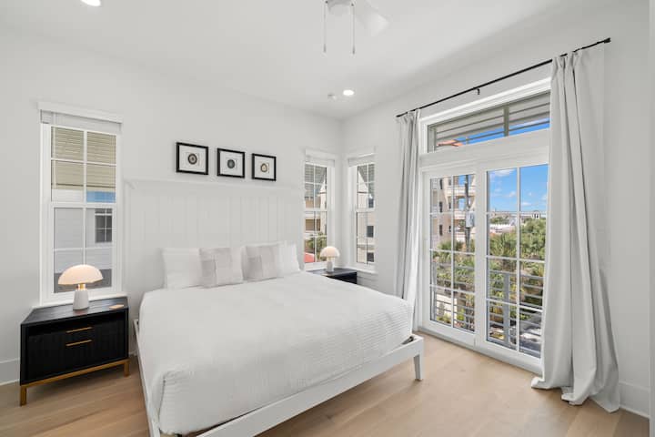 Ağıllı TV + Paylaşılan Balkonlu Kral Yataq Otağı #3