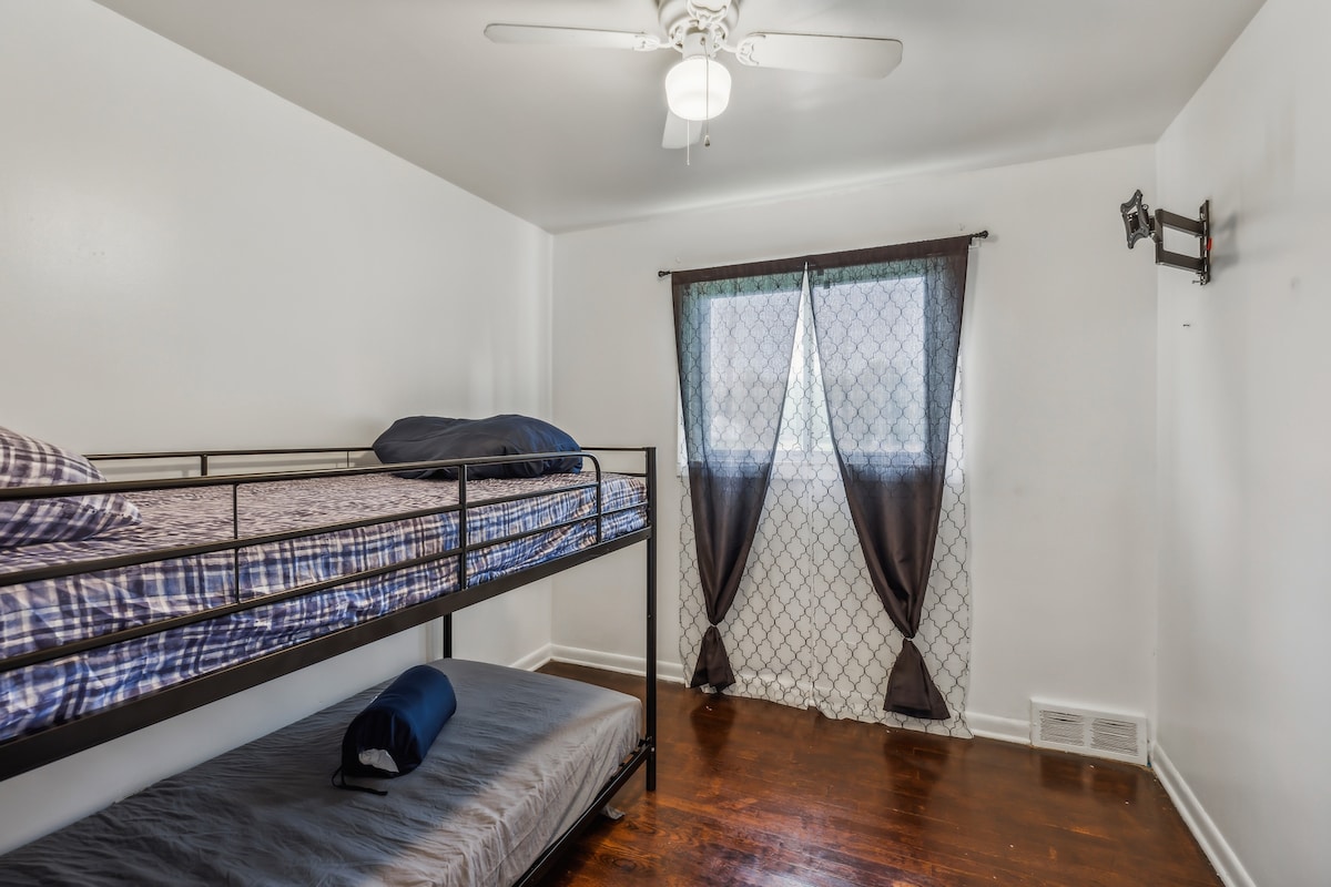 Piso, pisos, cama, habitación, muebles