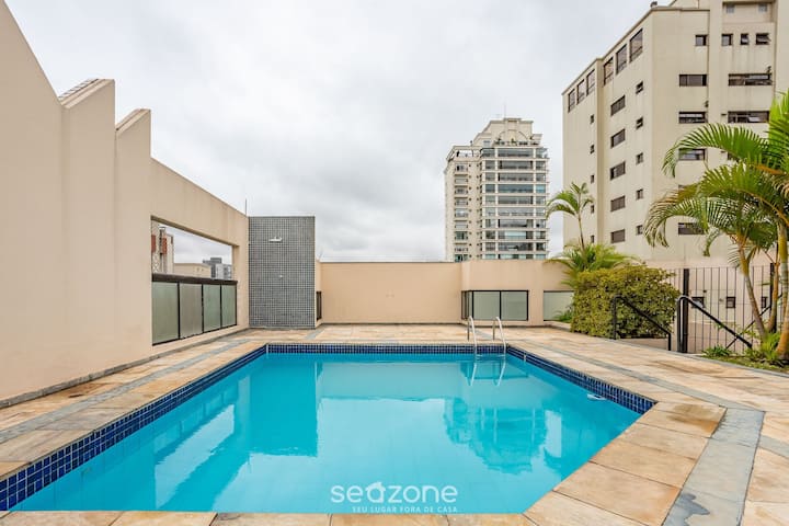 1-bed Ap W/ Pool 600 M Moema Metro/sp Npz093 - Moema