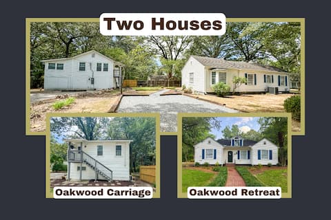 Oakwood Retreat PLUS Carriage House- Sleeps 12