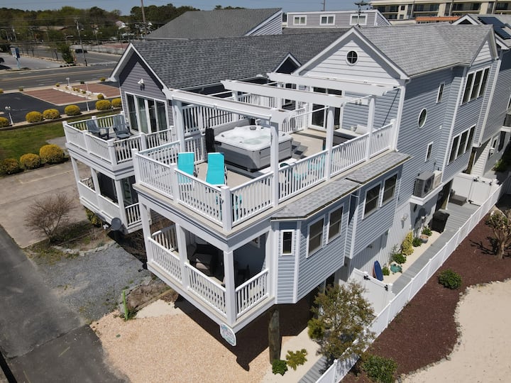 Family Townhouse, Rooftop Jacuzzi, Walk To Beach - Ocean City, MD