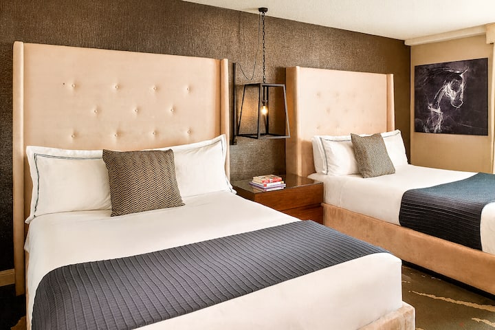 Drift into deep sleep on plush beds with crisp linens