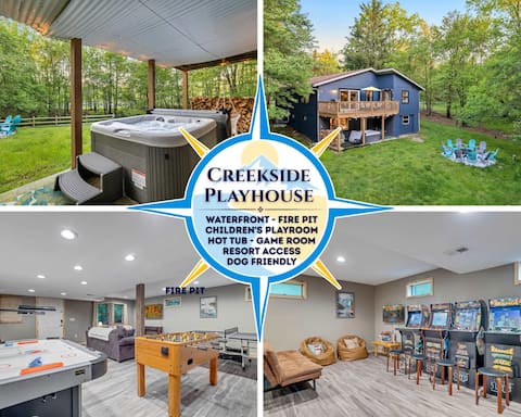 Waterfront Family Getaway w/ Hot Tub & Game Room