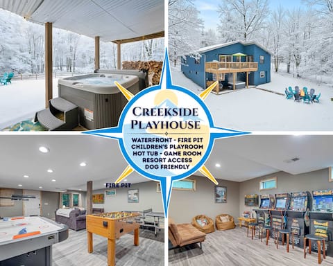 Waterfront Family Getaway w/ Hot Tub & Game Room