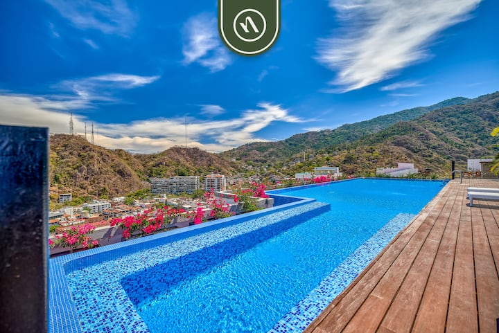 New 2br Condo In Zona Romantica - Rooftop Pool - Puerto Vallarta