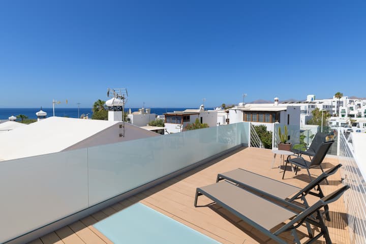 Casa Gecko, Sea View Sunroof Terrace - Puerto Del - Puerto del Carmen