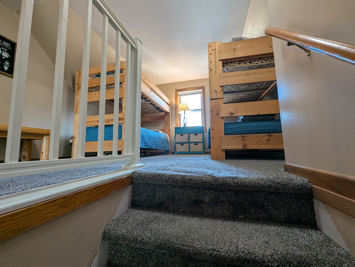 Stairs View Leading to Loft Sleeping Area Bunk Beds