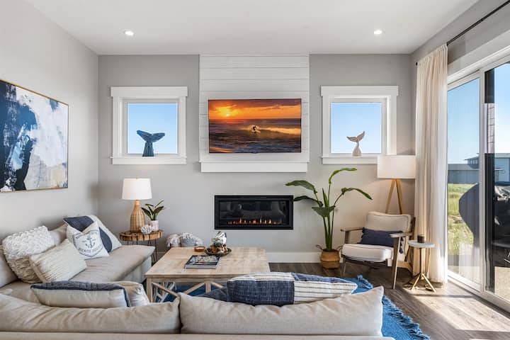 Beach Home |Oceanfront| Spa | Game Rm | 5br-3king - Westport, WA
