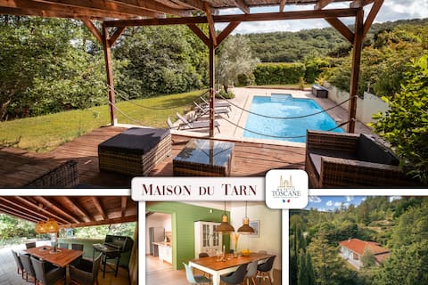 Maison du Tarn - Heated Pool - Nature