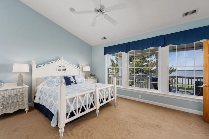 MS22: Sandpiper's Retreat | Bedroom 5- King, Private Bath, Deck Access