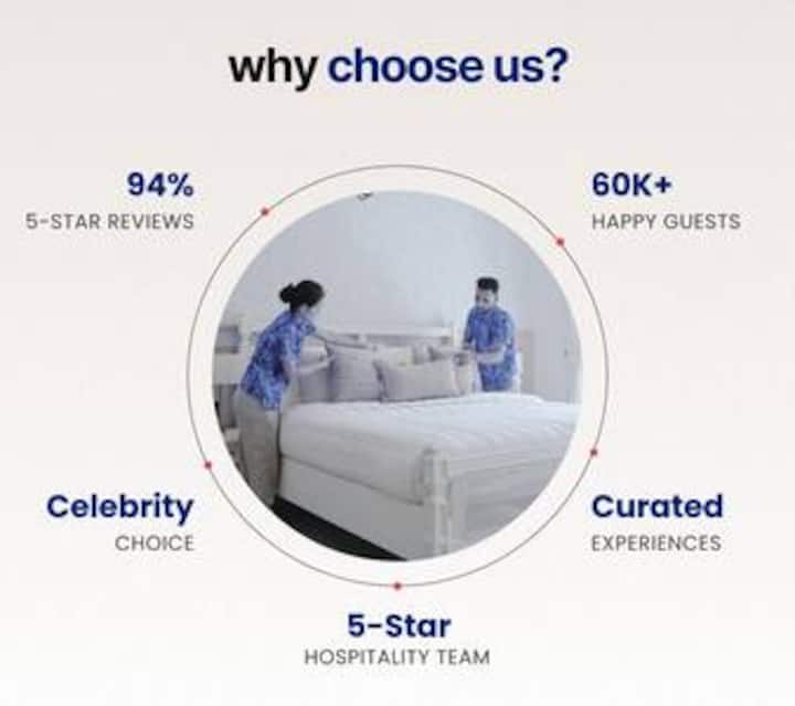 Panache - Secondary · The Blissful Retreat: 2 BHK W/ Pool, Bar & Garden