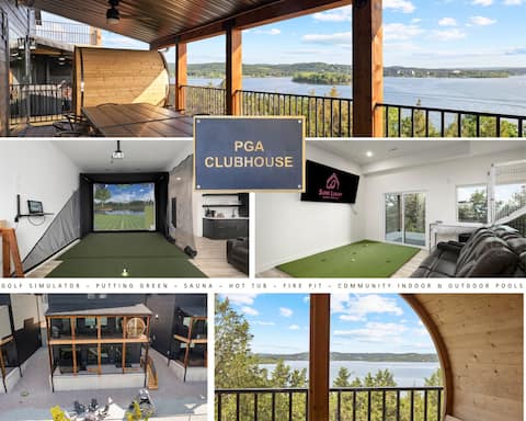 Lakefront w/ golf simulator|outdoor sauna|hot tub