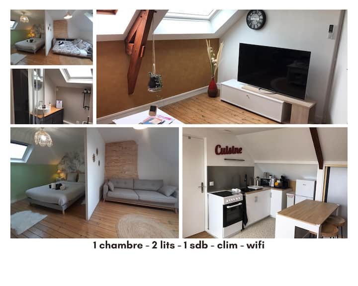 L'atelier Des Rêves - 4 Pers - Wifi - Clim - Châteauroux