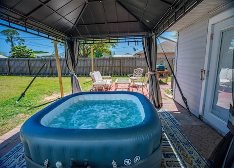Cozy Villa w/ Hot Tub | Pets OK | Near NSB Beaches
