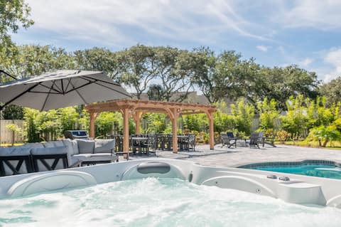 Slps 24/6Bd/5 Bth/Htd Pool/ Beach/Ht Tub/Pets/Golf