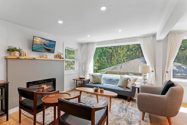 - Sebule angavu yenye mwonekano mkubwa wa dirisha  
- Viti vya starehe karibu na meko yenye starehe  
- Mapambo ya kisasa yenye mwanga wa asili kwa ajili ya mikusanyiko  
