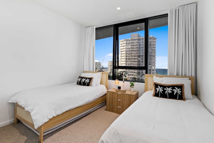 Druhá spálňa má dve plyšové jednolôžka.