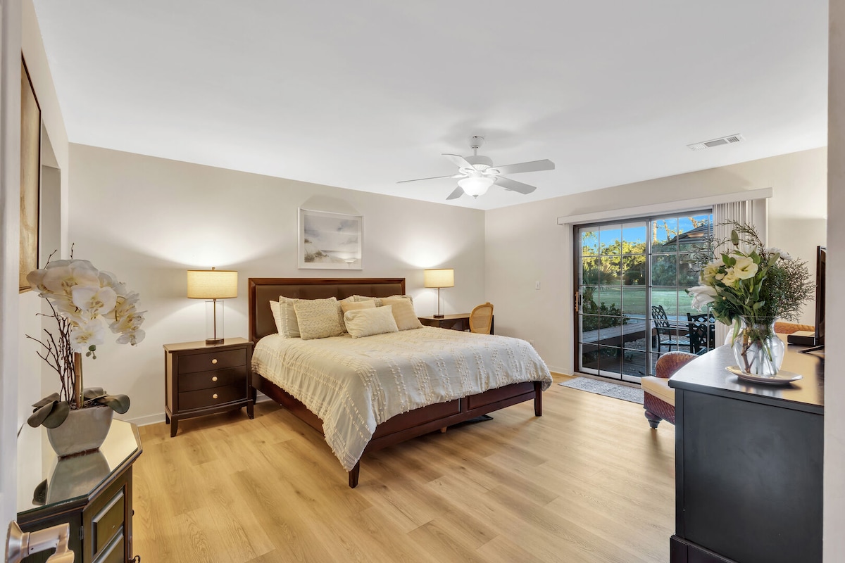 - Palmetto Dunes Hideaway | Walk to Beach | Pool | Golf - Bedroom 1, First Floor: