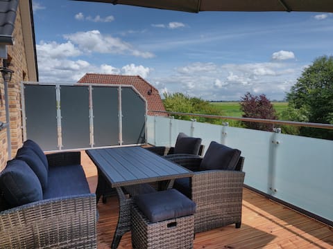 Popular Airbnb listing: Habbo´s Kojen - Apartment Oberdeck in Neuharlingersiel