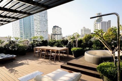 Luxury Penthouse - 4 Bdr - Hear of Tel Aviv - 50m