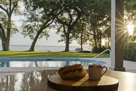 Three Oaks Manor Pool Riverfront