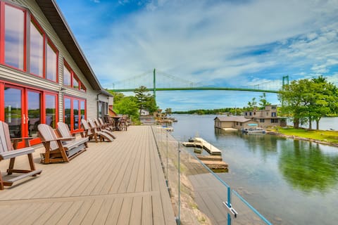 Waterfront Wellesley Island Home w/ Dock & Hot Tub