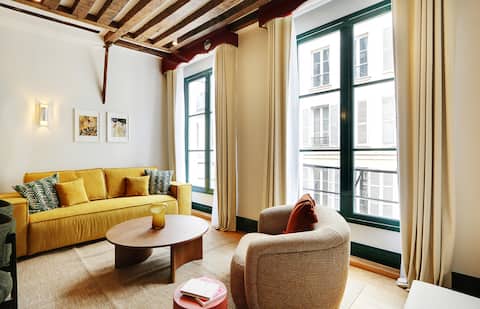 Top Airbnb: A Design 2-Br 2-BA with Services in Saint-Germain à Paris 6e Arrondissement