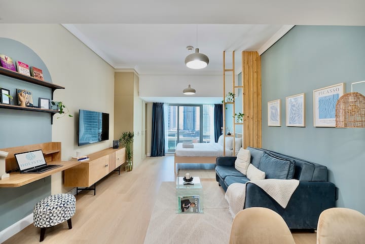 Renovated Lake Terrace Studio Jlt Next To Metro. - Dubai Marina