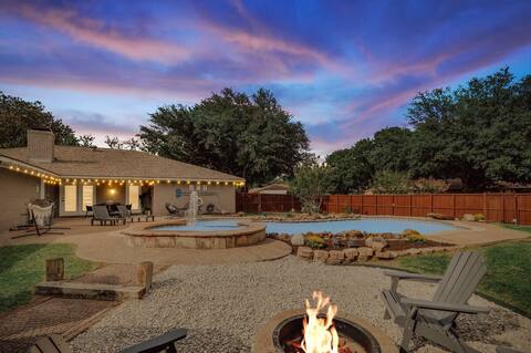 Relaxing Texas Retreat, 4BR w Pool & Dream Kitchen