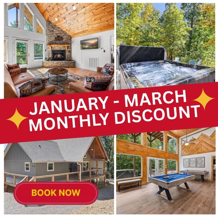 Smoky Mountains Cabin With Hot Tub/firepit/woods - Townsend, TN