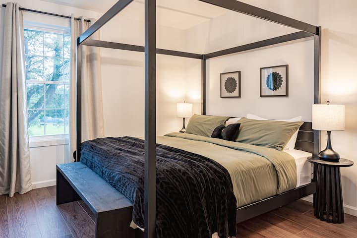 2nd floor master bedroom with ensuite bathroom and private balcony