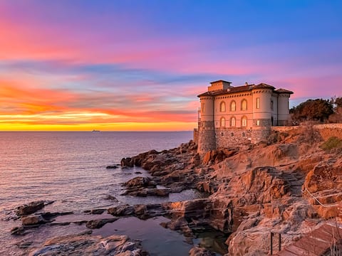 Suite at Castello Boccale | Terrace overlooking the sea
