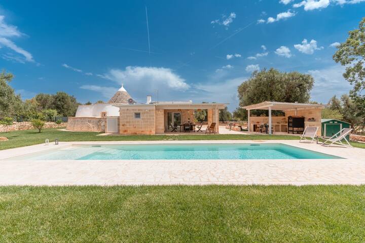 Panoramic Trullo Tramonto with Pool