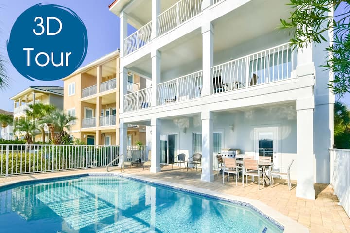 Spacious Lakefront Home | Private Pool | Beach - 德斯坦